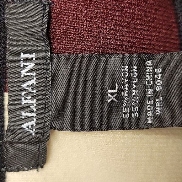 Vtg ALFANI Retro Space Age Mod Colorblock Sleeveless Sweater Size XL - Picture 6 of 9